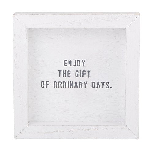 Petite Word Board - Enjoy The Gift Of Ordinary Days