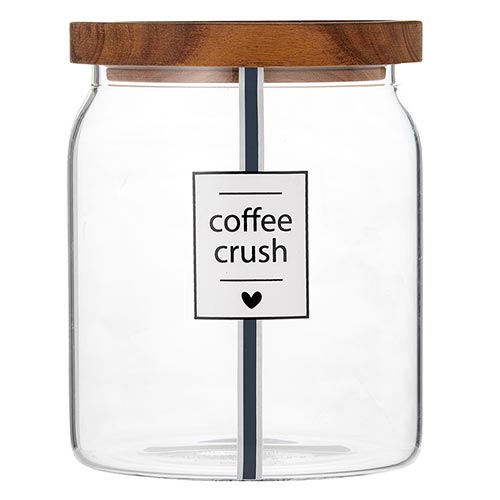 Coffee Crush Glass Jar