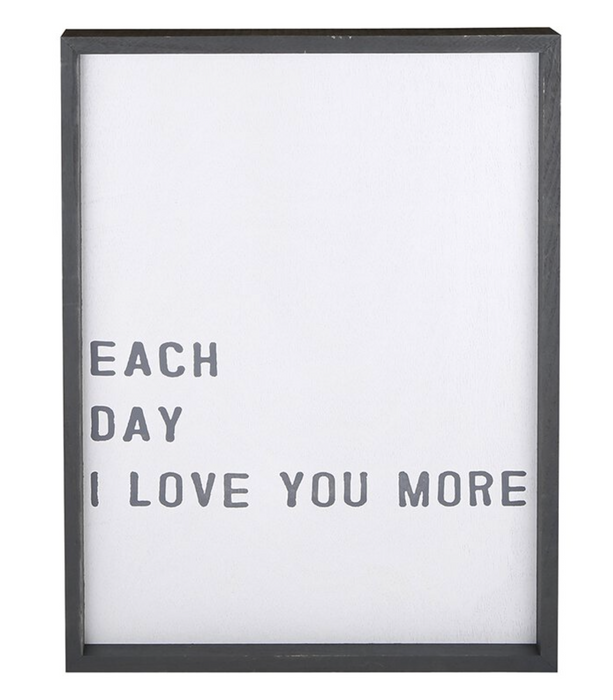 Each Day I Love You More Wall Art