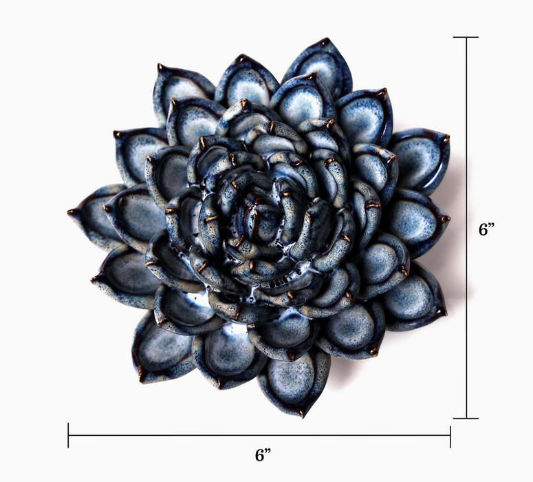 Ceramic Faux Flowers Succulents For Tabletop or Wall Hangin