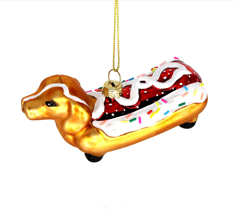 Weiner Dog Sprinkles Ornament