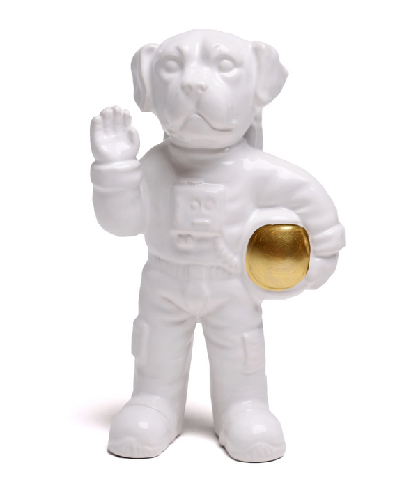 Laika the Astronaut Ceramic Vase