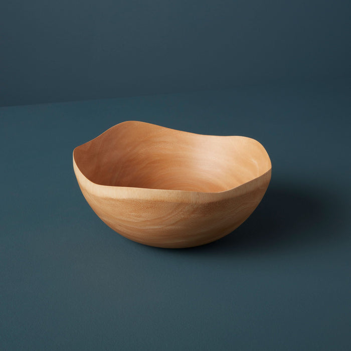 Kiln Mango Wood Wave Edge Bowl - Medium