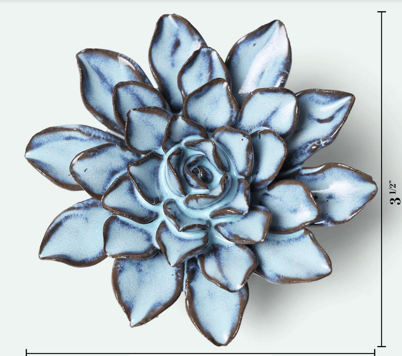 Ceramic Seasonal Blue Alpine Aster