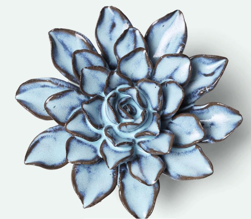 Ceramic Seasonal Blue Alpine Aster