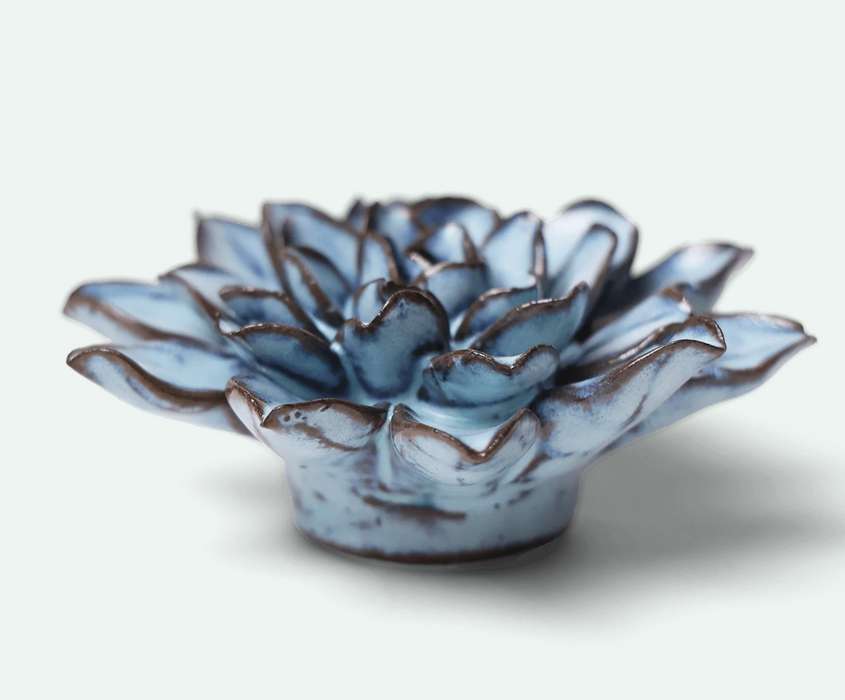 Ceramic Seasonal Blue Alpine Aster