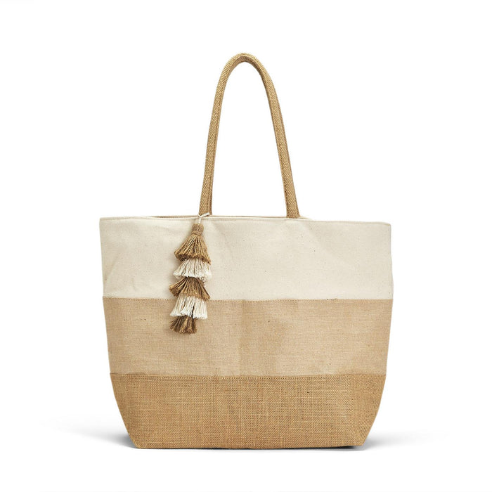 Triple Thread Tote Bag with Tassel