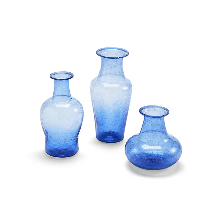 Hand-Crafted Glass Vases - Set of 3