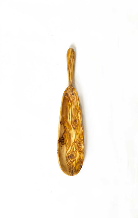 Olive Wood Narrow Oval Tapas Dish